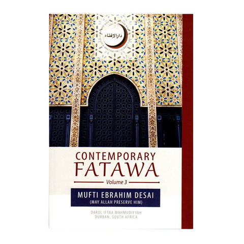 Book cover of 'Contemporary Fatawa Volume 3' with decorative design and text.