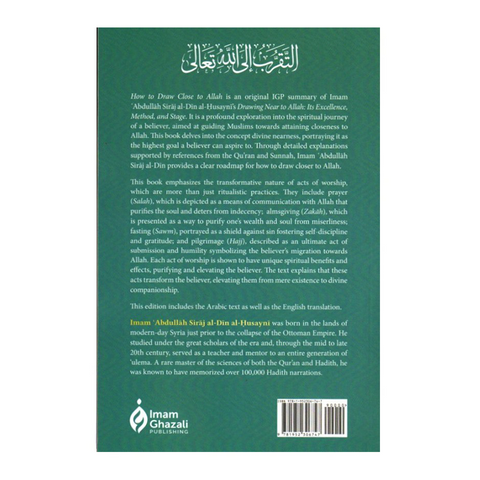 Back Book cover of How to Draw close To Allah