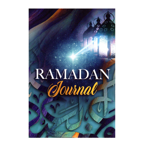 Cover of a Ramadan Journal with a colorful design and lantern illustration.