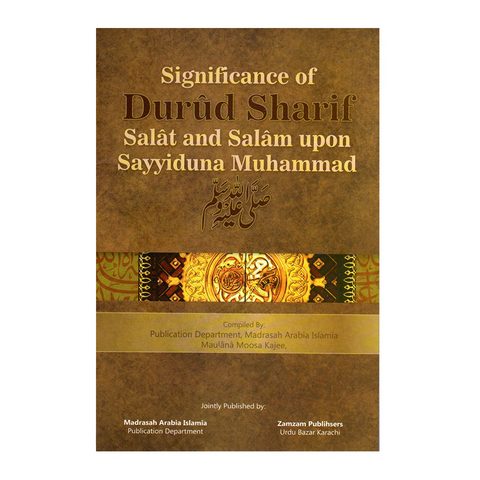 Book cover of 'Significance of Durud Sharif' with gold text and design on a brown background