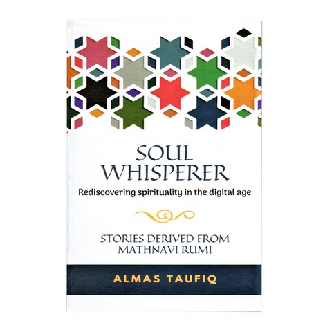 Book cover of 'Soul Whisperer' with colorful star patterns on a white background