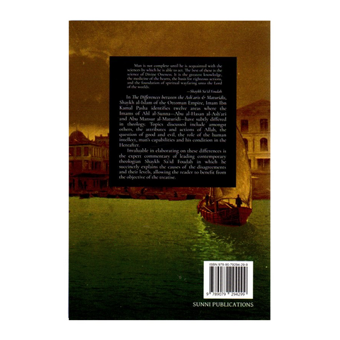 Book back cover of the difference between Asharis and Maturidis.