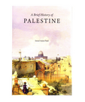 Book cover of 'A Brief History of Palestine' with a scenic illustration on a white background