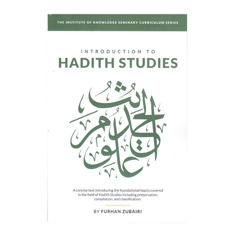 Book cover of 'Introduction to Hadith Studies' by Furhan Zubairi on a white background