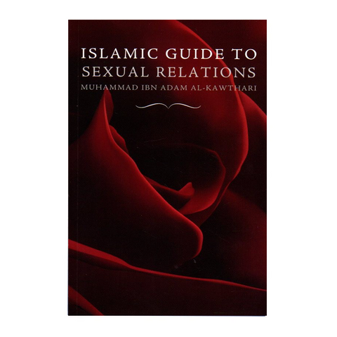 Book titled 'Islamic Guide to Sexual Relations' with a red rose on the cover.