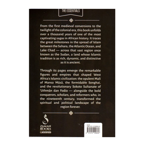 Back cover of a book about  A Short History of Islamic West Africa