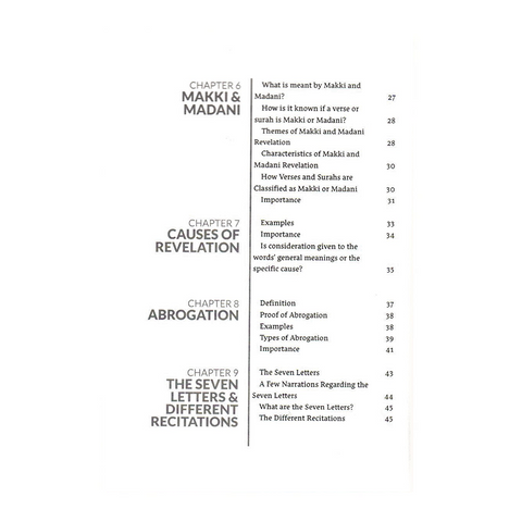 An Introduction to the Sciences of the Qur'an