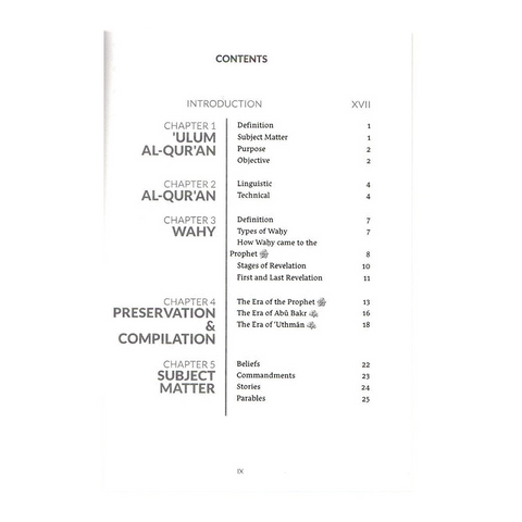 An Introduction to the Sciences of the Qur'an