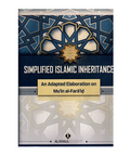 Book cover of 'Simplified Islamic Inheritance' with geometric design