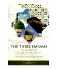 Book cover of 'The Three Harms & The Rights of All the Masaajid' with architectural images on a white background