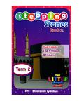 Book cover of 'Stepping Stones Book 2' by The Little Angels Series with a purple background and colorful text.