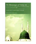 Book cover of 'The Messenger of Virtue' with a green dome and minarets on a white background