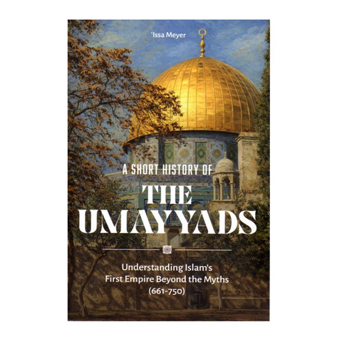 Book cover of 'A Short History of the Umayyads' with a golden dome on a blue sky background