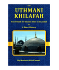 Book cover of 'The Uthmani Khilafah' with a blue background and image of a mosque.