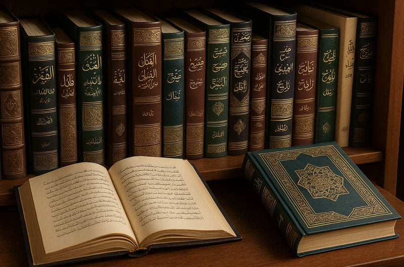 Arabic books in shelf | Al Kunuz Islamic Books UK